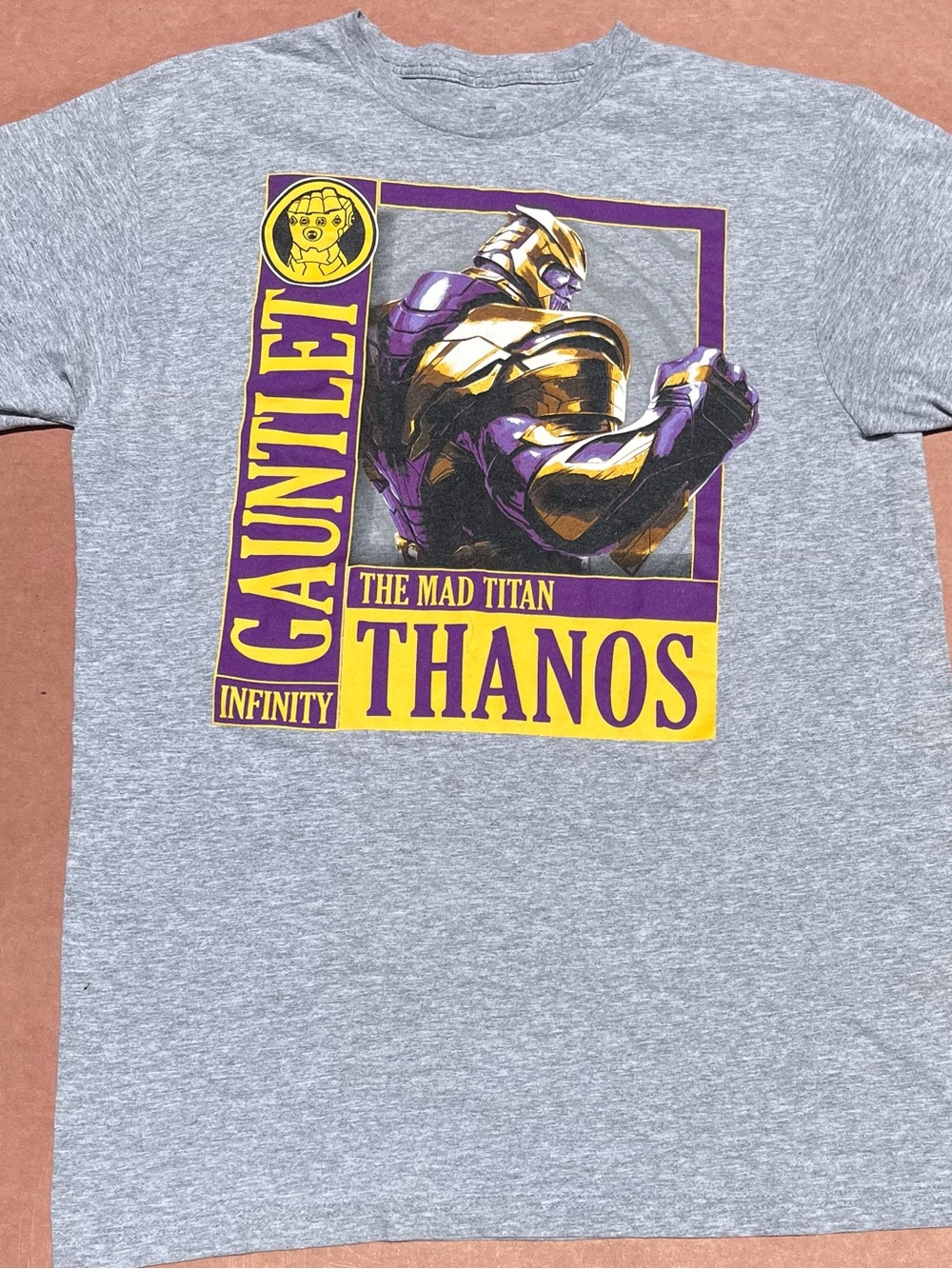 Marvel Avengers Infinity War Graphic T-Shirt Black Men’s Large Superhero Tee